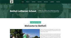 Desktop Screenshot of bethellutheranschool.org