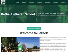 Tablet Screenshot of bethellutheranschool.org